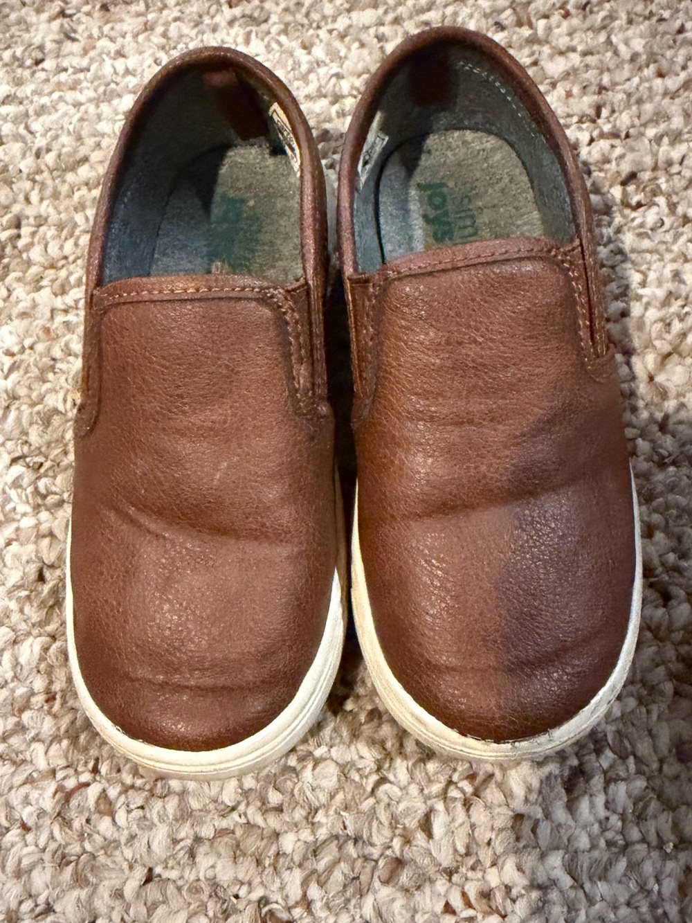 Kids Brown Slip-On Casual Shoes